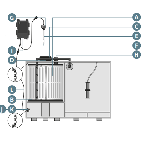 Superfish Schéma Pièces détachées pour Combi Drum - Koi Pro Superfish