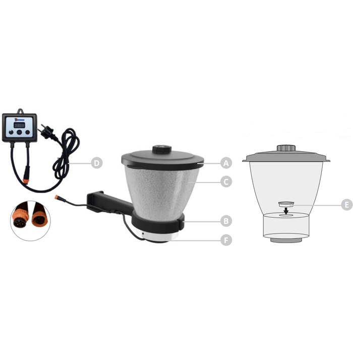 Superfish Schéma Pièces détachées pour Fish Feeder Koi Pro Superfish