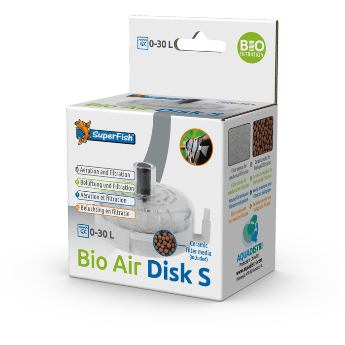 Superfish Filtres pour aquariums SF Bio Air Disk S - Filtre à air pour Aquarium 8715897312625 A7010050
