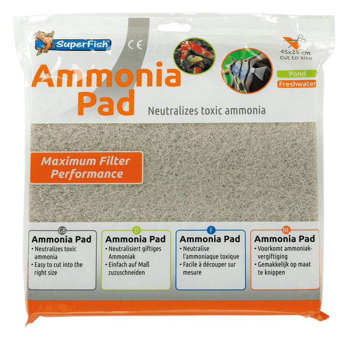 Superfish SF Carbon Ammonia Pad 45X25CM - Tapis de filtrations 8715897261626 A8040510
