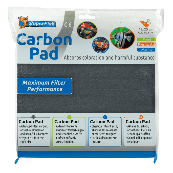 Superfish SF Carbon Pad 45X25CM - Tapis de filtrations 8715897261619 A8040505