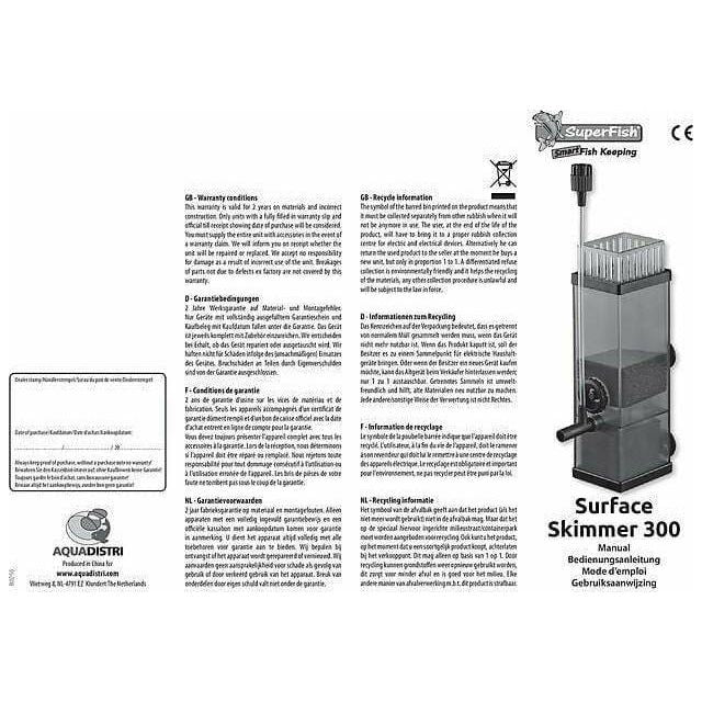 Superfish Surface Skimmer 300 - Superfish 8715897262975 A7031310
