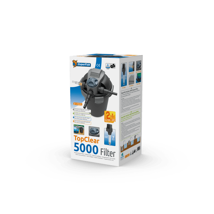 Superfish Filtres pour étang SF TopClear 5000 UVC-7W 06020130 FILTRE SOUS PRESSION SUPERFISH 8715897195334 06020130