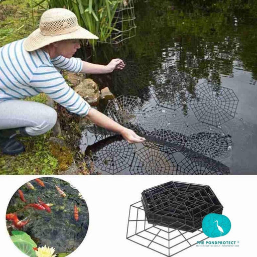 The PondProtect Barriere flottante "toile d'araignée" - Pack de 10pièces - Solution efficace contre les hérons WSM21060104