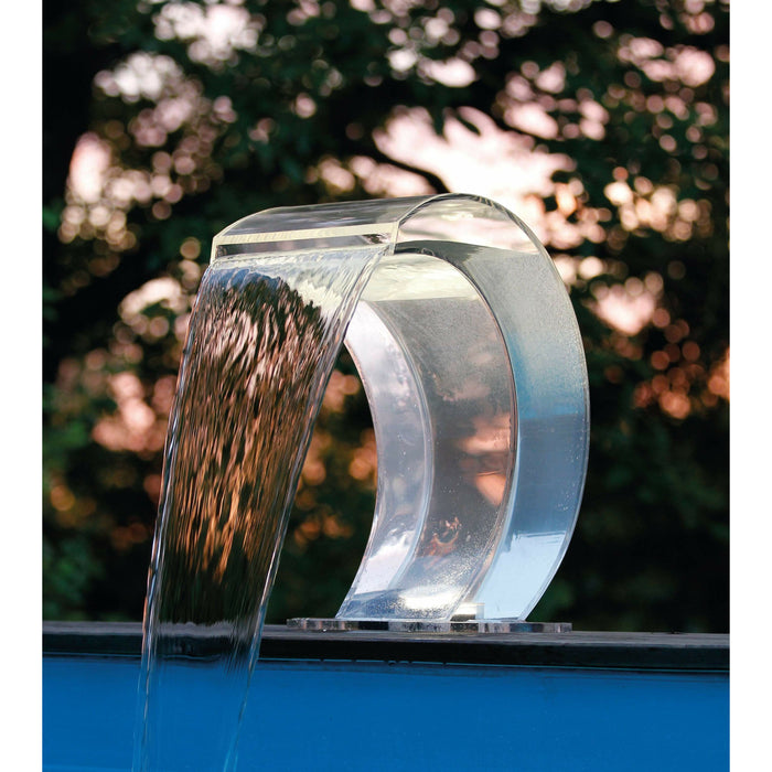 Ubbink Lame d'eau Mamba Acrylic Led  - cascade Etang & Piscine - Inox 316L - Lame d'eau pour piscine 871146504637 7504637