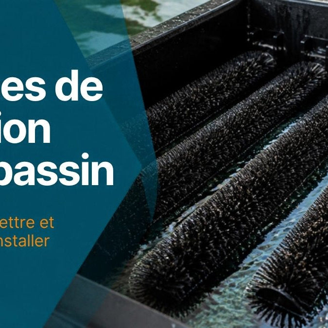 Brosses de filtration pour bassin : combien en mettre et comment les installer