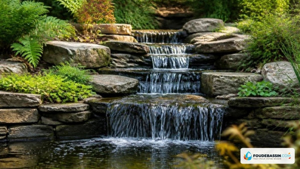 Hoe maak je een waterval voor een vijver: de aanleg met natuursteen, van de folie tot de pomp