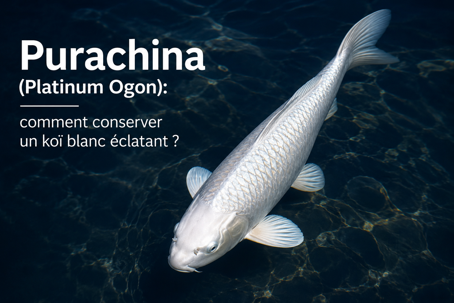 Purachina : comment conserver l'éclat exceptionnel de ce koï blanc ?