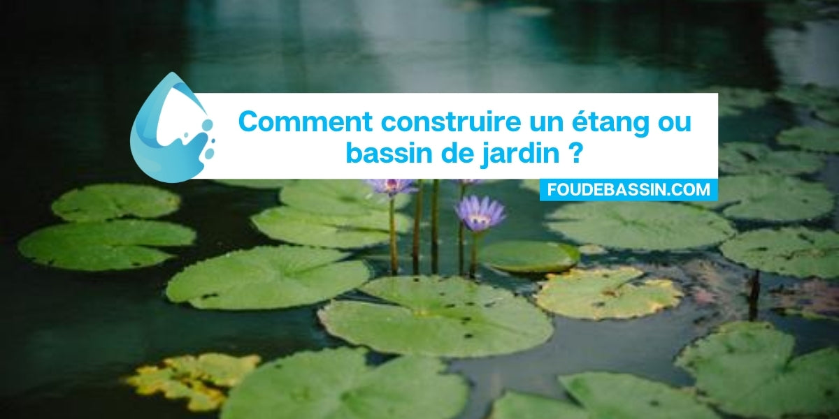 Comment construire un étang ou bassin de jardin ?