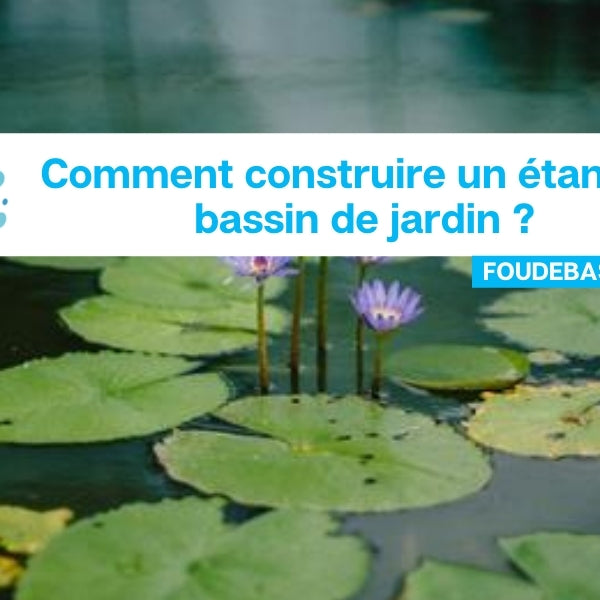 Comment construire un étang ou bassin de jardin ?