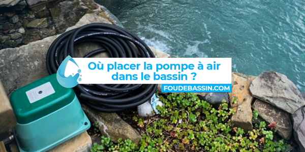 Où placer la pompe à air dans mon bassin ?