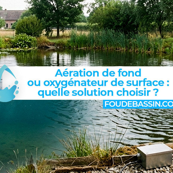 Aération de fond ou oxygénateur de surface : quelle est la meilleure solution pour un étang naturel ?