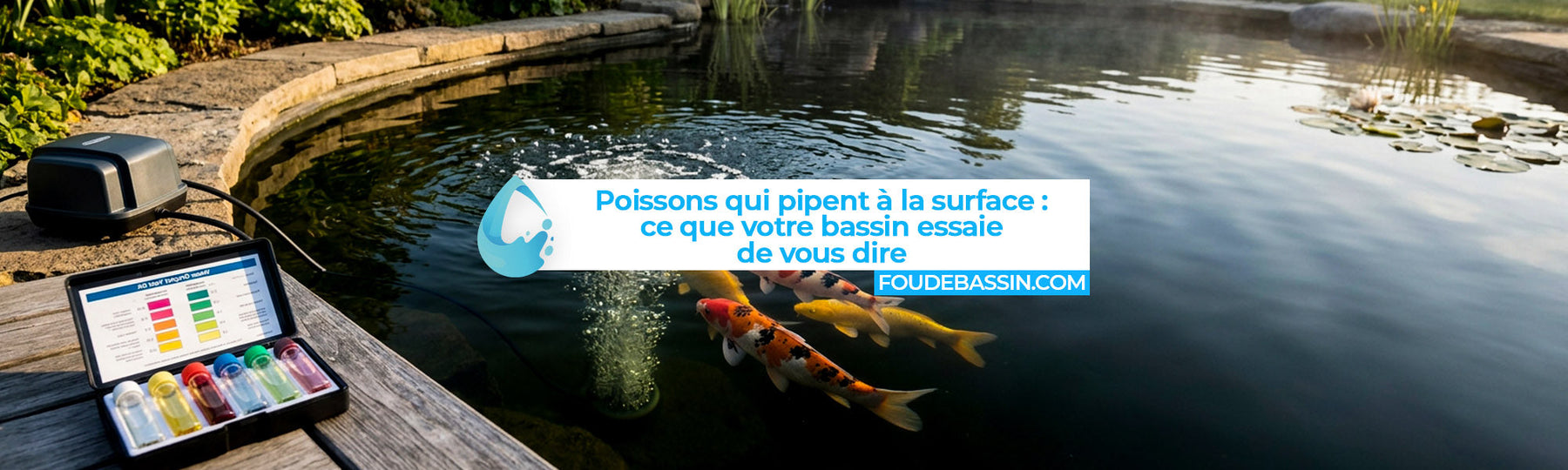 Poissons qui pipent à la surface : ce que votre bassin essaie de vous dire