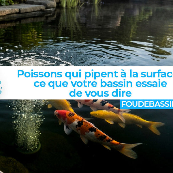 Poissons qui pipent à la surface : ce que votre bassin essaie de vous dire