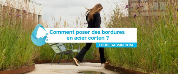 How to lay corten steel borders?