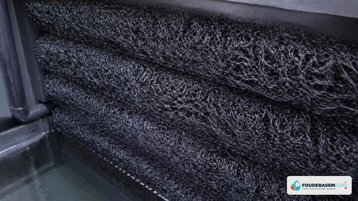 Tapis japonais dans un filtre de bassin – Foudebassin