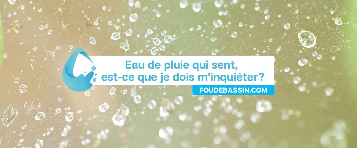 Eau de pluie qui sent, est-ce que je dois m'inquiéter?