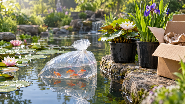 Pflanzen und lebende Fische: Empfang und Akklimatisierung