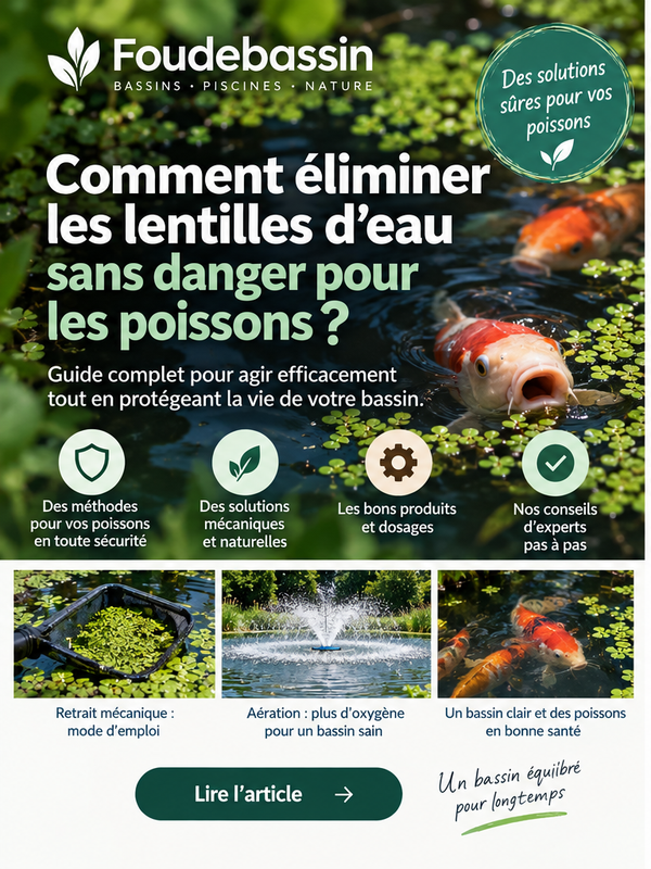 How can duckweed be removed safely for fish?