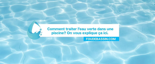 How to deal with green water in a swimming pool?