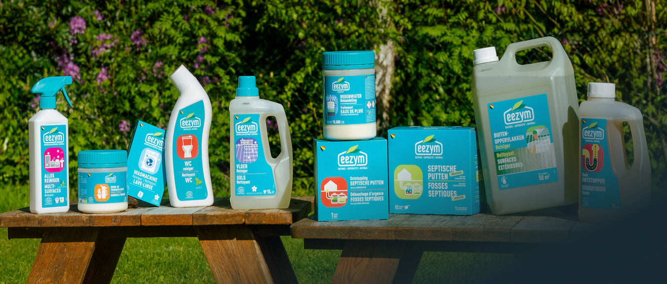 Produits de la marque Eezym - Solutions naturelles à base d'enzymes - Marque Belge