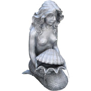 Figurine de bassin « Sirène au coquillage » 30 x 20 x 46 cm - Heissner 003234-00