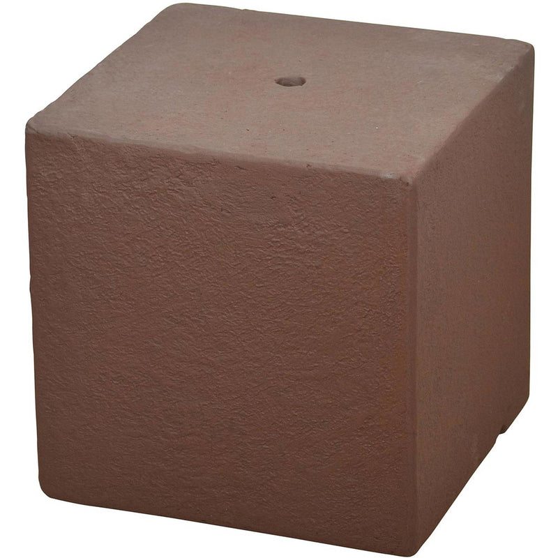 Socle décoratif CUBE terracotta 31 x 31 x 31 cm - Heissner 016611-17