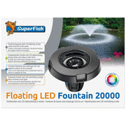 Superfish Bassin Fontaine flottante LED 20.000 l/h - 90 W - Superfish 8715897362606 07070065