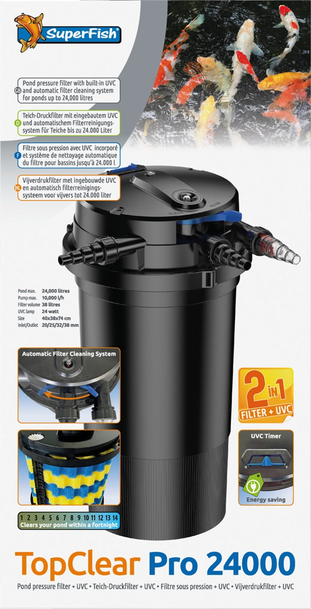 Topclear Pro 24,000 UVC 24 Watt - Superfish