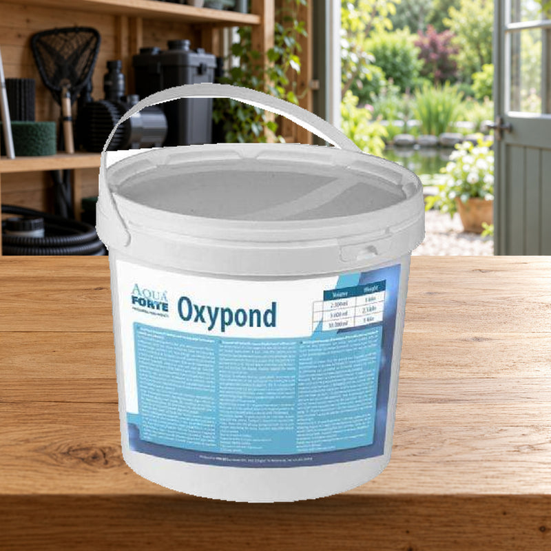 Mise en scène illustrative — Oxypond 5 kg – Oxygène actif professionnel – AquaForte