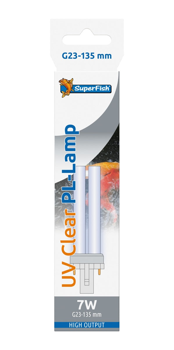 Lampe UV PL 7 Watt G23-135 mm - Superfish