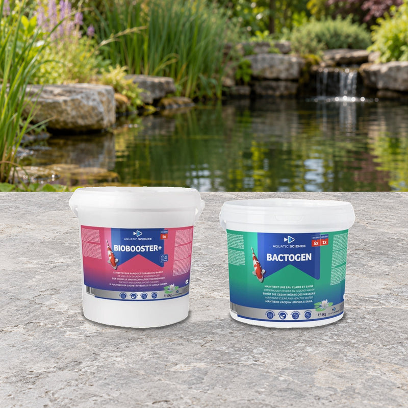 Mise en scène illustrative — PACK Biobooster+ 200m³ + Bactogen 200m³ 