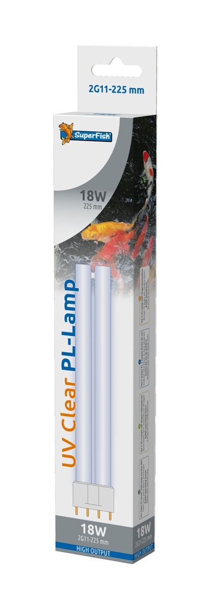 UV PL Lamp 18 Watt 2G11-225 mm - Superfish