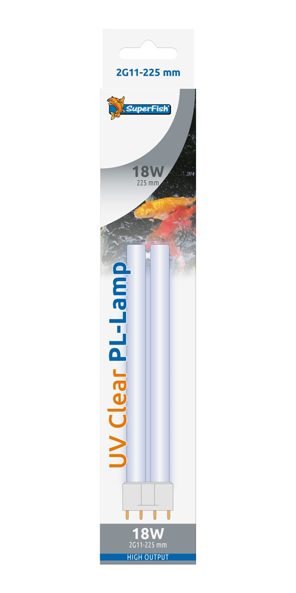 UV PL Lamp 18 Watt 2G11-225 mm - Superfish