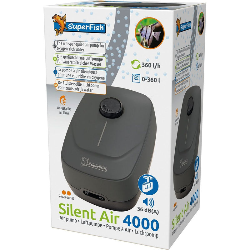 Superfish Aquarium Pompe à air Silent Air 4000 - Superfish 8715897357558 A7010085
