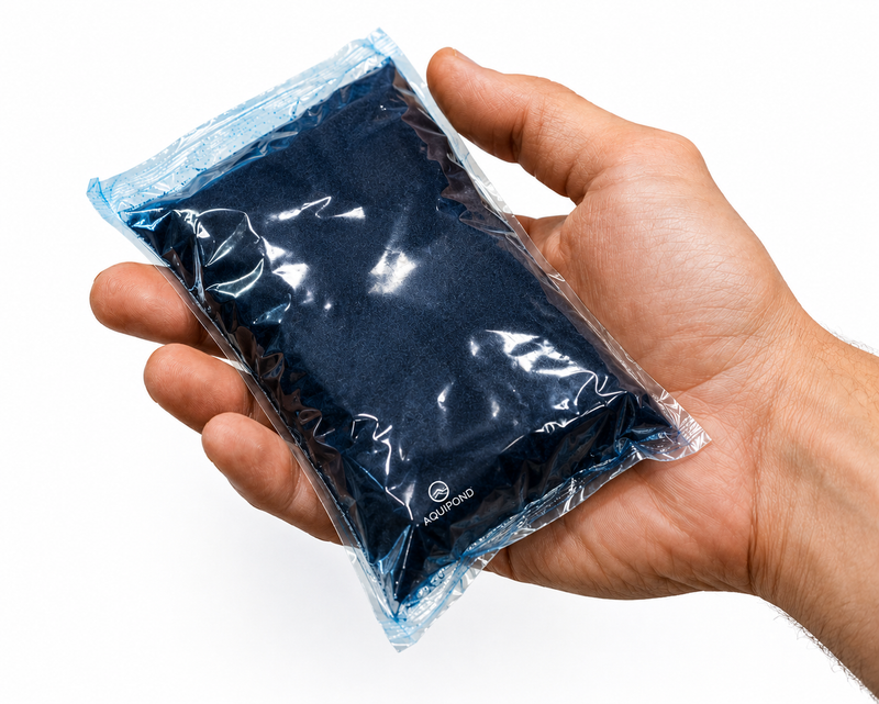 Aquipond Blue Lake 10 – 1kg (10 sachets) up to 10000M² – Natural dye to combat algae and invasive plants