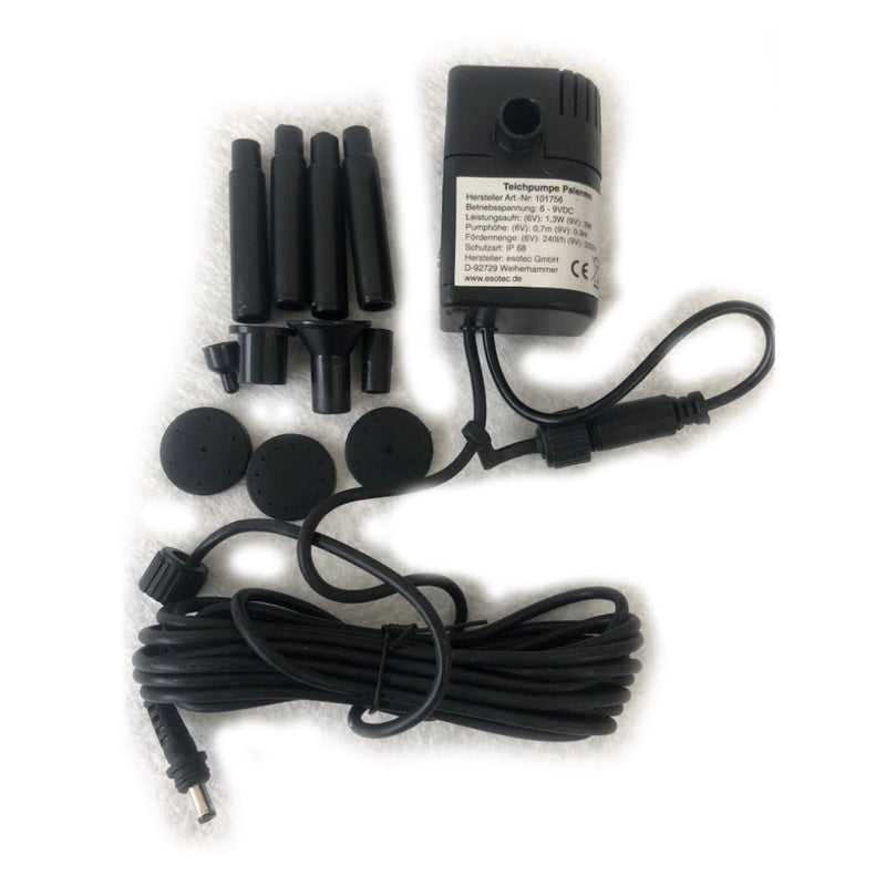 Kit pompe de bassin solaire 300 l/h - Heissner ET10-SP301