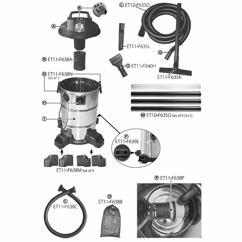 Couvercle de fermeture pour F638P-00 - Pièce détachée - Heissner - ET11-F638E - 4006873429388