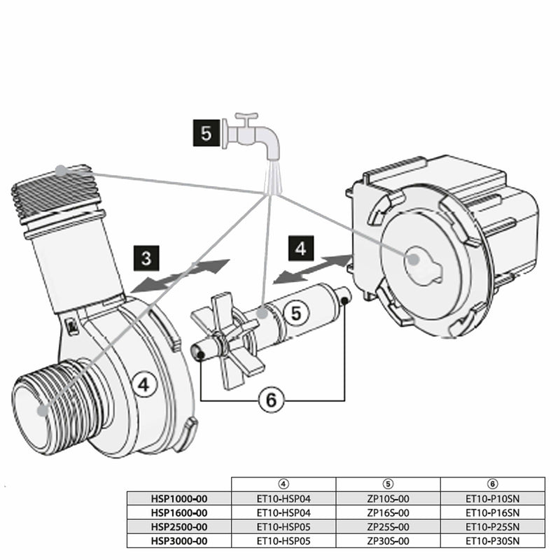 Turbine sans axe pour pompe HSP1000-00 - Heissner ZP10S-00 - photo 2