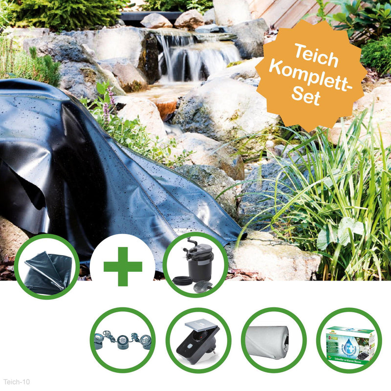 Kit bassin HAVEL bâche PVC 30 m² avec feutre, filtre sous pression Smartline et Smart Plug - Heissner Teich-10