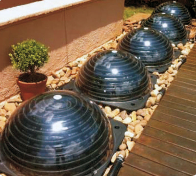 Chauffage solaire Premium 9 L - Réchauffeur d'eau solaire à raccorder après le filtre - Aquaforte