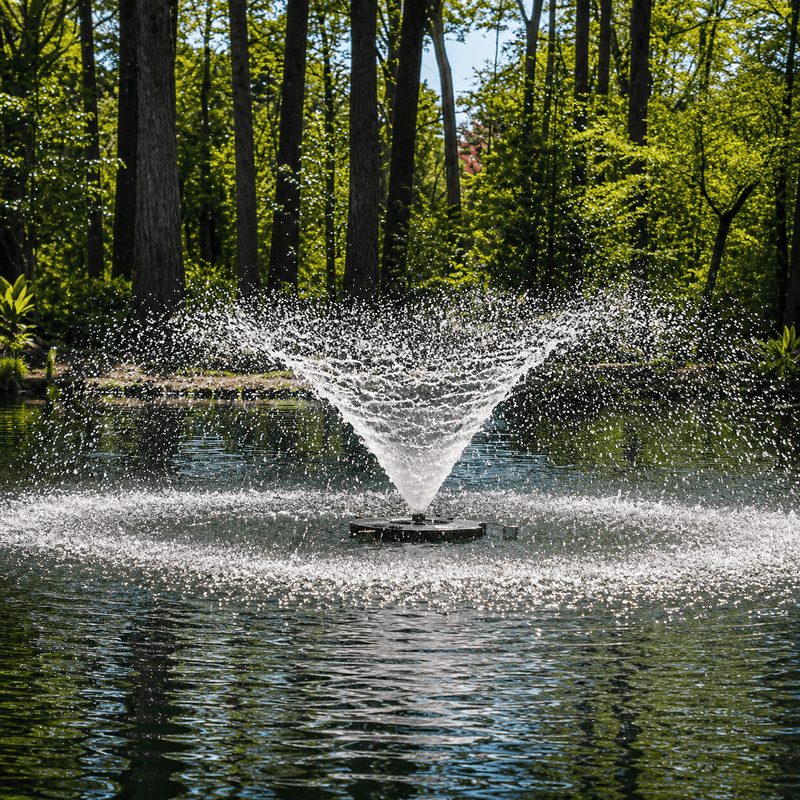Aquaforte Jets d'eau Aquaforte Fontaine flottante professionnelle 600W – 3 jets interchangeables – Aération & décoration pour étangs jusqu'à 1500 m² 8717605123318 MD830