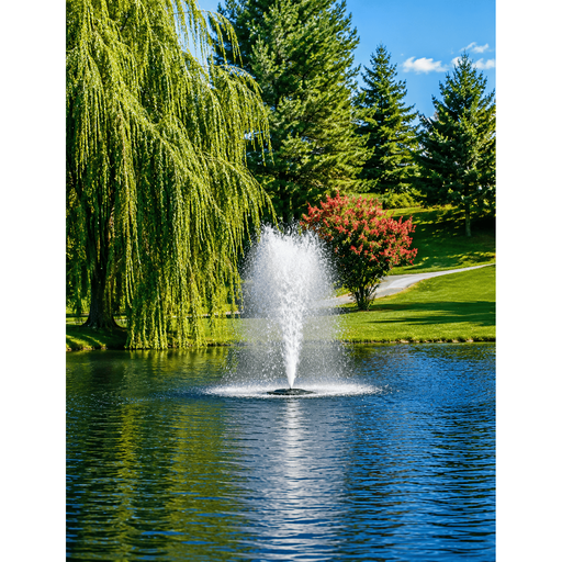 Aquaforte Jets d'eau Aquaforte Fontaine flottante professionnelle 600W – 3 jets interchangeables – Aération & décoration pour étangs jusqu'à 1500 m² 8717605123318 MD830