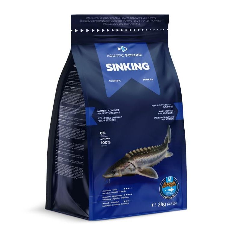 Aquatic Science Nourriture pour poisson d'ornement Aquatic Science Sinking Medium 2kg 5407012140260 ASSKM2