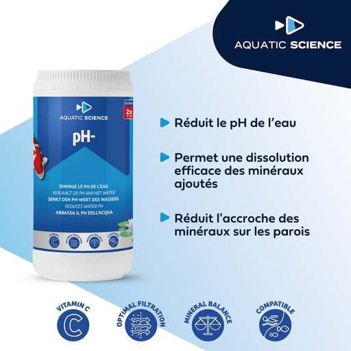 Aquatic Science Produits de traitement de l'eau pH- 0,4 kg 5425009252185 NEOPHM400B