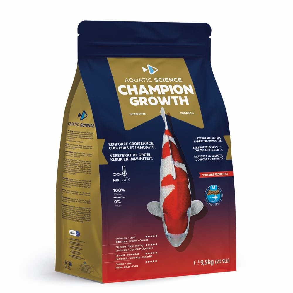 Nourriture Champion Growth MEDIUM 9.5kg - Aquatic Science - Aliment de base toutes saisons de qualité