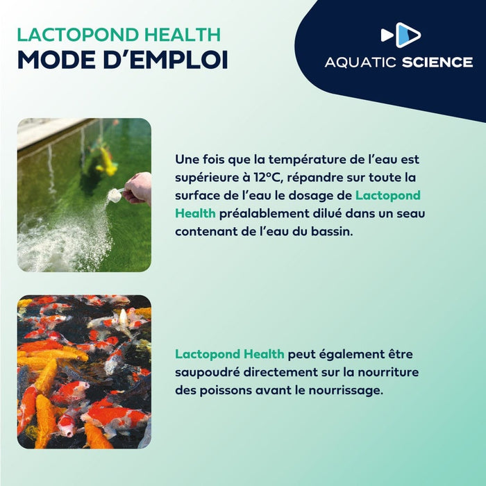 Aquatic Sciences Traitements LactoPond Health 80gr - Bactéries lactiques - Aquatic Science 5425009259795 NEOLACTO80