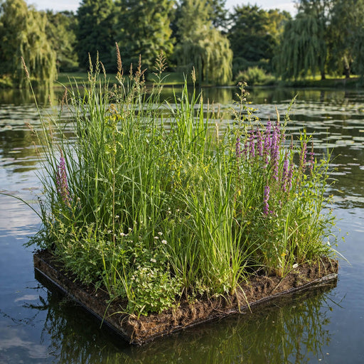 Aquifleur Plantes TAPIS FLOTTANT 1 x 1M - 25 PLANTES _ PERMET 25 POT DE 9CM