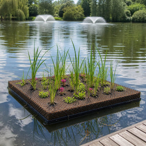 Aquifleur Plantes TAPIS FLOTTANT 1 x 1M - 25 PLANTES _ PERMET 25 POT DE 9CM