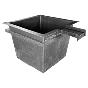 Filtre végétal en polyester avec cascade Aquigarden hors sol 120 × 120 × 90 cm — AQ4296-WTRVL